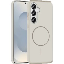 Genel Tedarik Samsung Galaxy S25 Broş Magsafe Kapak - KREM-(5796) - EMTHBA4812-3129