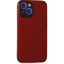 Egecen iPhone 15 Kılıf Loop Deri Silikon - KIRMIZI-(5796) - ECR4830-5234