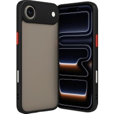 Genel Tedarik iPhone 17 Air Kılıf Montreal Silikon Kapak - SIYAH-(5796) - EMTHBA6156-9097