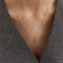 Aja Aqua Drop Damla Figürlü Altın Kolye