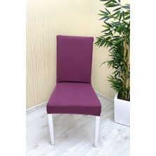 Mikro Kumaş Lastikli Kaymaz Esnek Sandalye Koruyucu Örtü - Gülkurusu - Iki Adet