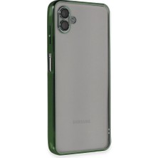 Genel Tedarik Samsung Galaxy A04 Kılıf Lensli Silikon - YEŞIL-(5796) - EMTHBA9633-2937