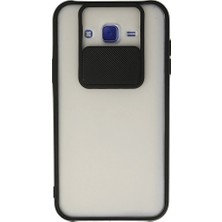 Genel Tedarik Samsung Galaxy J7 Kılıf Palm Buzlu Kamera Sürgülü Silikon - SIYAH-(5796) - EMTHBA8600-2278