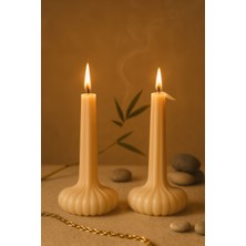 Akanart Vegan 3D Şamdan Mum – Amber Kokulu