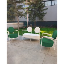 Azra Mobilya Venüs Koltuk Takımı Beyaz Iskelet – Modern Koltuk Seti | Ofis ve Ev Kullanımı | Soft Kumaş