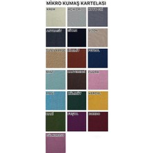 Mikro Kumaş Lastikli Kaymaz Esnek Sandalye Koruyucu Örtü - Haki Yeşili - Üç Adet