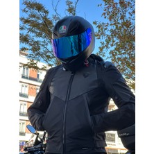 Agv K1 S Matt Black + Agv Irıdıum Blue Vızor