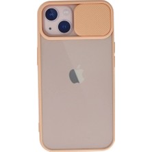 Dekofon iPhone 13 Kılıf Palm Buzlu Kamera Sürgülü Silikon - PEMBE-(5796) - DEON1396-5814