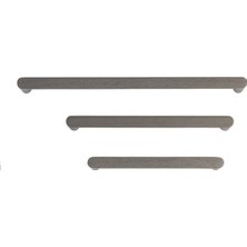 System 4730 Modern Düz Kulp Kalaylı Siyah Saten Renk 128 mm (Iki Delik Arası Mesafe)