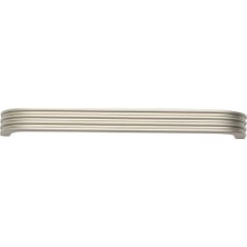 System 8312 Modern Çizgili Kulp Nikel Saten Renk 320 mm (Iki Delik Arası Mesafe)