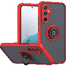 Genel Tedarik Samsung Galaxy S25 Fe Montreal Yüzüklü Silikon Kapak - KIRMIZI-(5796) - EMTHBA8066-8496