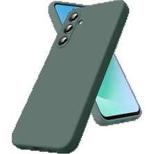 Genel Tedarik Samsung Galaxy S25 Fe Nano Içi Kadife Silikon - Koyu YEŞIL-(5796) - EMTHBA7073-9151