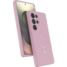 Genel Tedarik Samsung Galaxy S25 Ultra Regal Magsafe Standlı Kapak - Açık PEMBE-(5796) - EMTHBA1127-5861