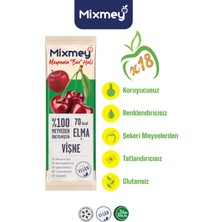 Mixmey Vişne Meyve Barı 18 Adet | Sağlıklı Atıştırmalıklar – Vegan, Glutensiz, Koruyucusuz (20GR x 18 Adet)