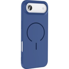 Lopard iPhone 17 Air Telefon Kılıfı Kablosuz Şarj Özellikli Meta Kapak Yüksek Kamera Koruma Çerçevesi
