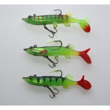 3 Adet Genba Turna Silikon Yem  22.3 gr 12 cm Renk: 30, 57, 68