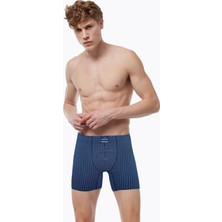 Malabadi Erkek Desenli Pamuk Elastan Uzun Boxer 073