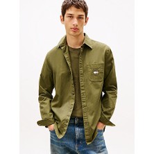 Tommy Hilfiger Tjm Erkek Regular Washed Twill Gömlek