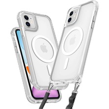 iPhone 11 Kılıf Enka Magsafe Silikon Kılıf - ŞEFFAF-(5796) - EMTHBA2820-9639