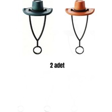 Store Stanley Termos Için Pipet Koruyucu 2 Adet Şirin Kovboy Şapka Pipet Koruyucu Silikon Pipet Kılıfı Pipet Tıpası