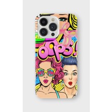 Lelia iPhone 14 Pro Uyumlu Baskılı Şeffaf Telefon Kılıfı | Koleksiyon: Queenmode Femme