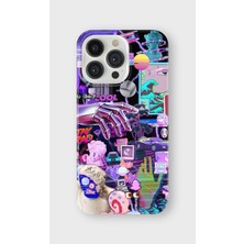 Lelia iPhone 15 Pro Uyumlu Baskılı Şeffaf Telefon Kılıfı | Koleksiyon: Neondream District