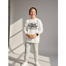Zekids Erkek Çocuk Good Humor Yazılı Uzun Kollu Ince Triko T-Shirt