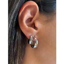 Aurah Silver Büyük Halka Küpe