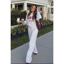 Madmext Gri Bol Paça Kadın Eşofman Altı MG2279