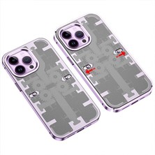 Genel Tedarik iPhone 13 Pro Kılıf Mekanik Bumper Kapak - Derin MOR-(5796) - EMTHBA9398-3194