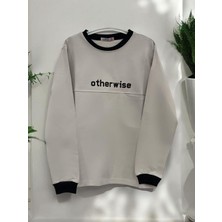 Zekids Erkek Çocuk Otherwise Yazılı Pamuklu Sweatshirt