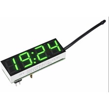 OEM DS3231SN Dc 5V 12V 24V Dijital Yeşil LED Saat Sıcaklık Termometre Gerilim Göstergesi
