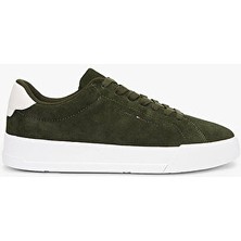 Tommy Hilfiger Erkek Th Erkek Court Core Süet Sneaker