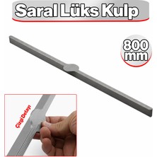 Badem10 Saral Çizgili Soft Füme Çekmece Dolap Kulp 800 mm Modern Metal Uzun Yapı Mutfak Gardrop Kulp