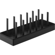 Yamazaki Ayarlanabilir Tencere Kapağı ve Tava Düzenleyici Siyah 40 cm