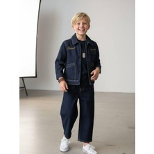 Zekids Erkek Çocuk Geniş Paça Denim Pantolon