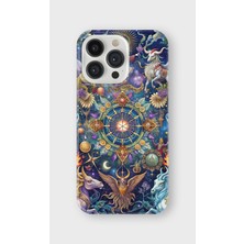 Lelia iPhone 15 Pro Max Uyumlu Baskılı Şeffaf Telefon Kılıfı | Koleksiyon: Zodiacmuse Celestia