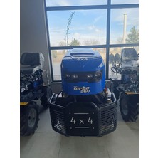 Tek Motor Turbo 260 4x4 Mini Traktör Dizel Marşlı Çapa Makinesı Tam Takım