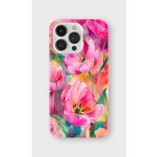 Lelia iPhone 16 Pro Max Uyumlu Baskılı Şeffaf Telefon Kılıfı | Koleksiyon: Pastelbloom Soft Series