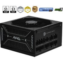 MSI Msı Mag A1000GLS Pcıe5 1000W 80+Gold Full Modüler Power Supply