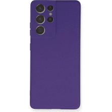 Genel Tedarik Samsung Galaxy S21 Ultra Kılıf Nano Içi Kadife Silikon - MOR-(5796) - EMTHBA4911-3499