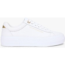 Tommy Hilfiger Kadın Th Foxing Platform Detaylı Deri Sneaker