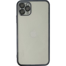 Genel Tedarik iPhone 11 Pro Kılıf Lensli Silikon - SIYAH-(5796) - EMTHBA6892-4095