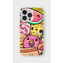 Lelia iPhone 13 Pro Max Uyumlu Baskılı Şeffaf Telefon Kılıfı | Koleksiyon: Snacktoon Delight