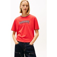 Tommy Hilfiger Kadın Tjw Boxy Fit Applique T-Shirt
