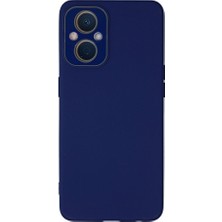 Oppo Reno 7 Lite Kılıf Lansman Glass Kapak - Sky BLUE-(5796) - EMTHBA1285-5571