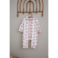 Oh la la Koala For Little Ones Kalp Kurabiye Çıt Çıtlı Puffy Sleep Serisi Tulum