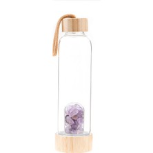 Bütüncül Şifa Ametist Kırık Taşlı Su Matarası 500 ml