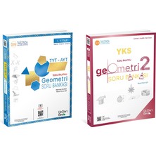 ÜçDörtBeş Yayınları Üçdörtbeş 2026 Tyt Ayt Geometri 1. Kitap ve 2. Kitap Soru Bankası Seti 2 Kitap