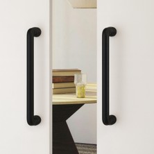 System 9400 Çekme/sürgü Kapı Kolu Mat Siyah 19.2 cm (Iki Delik Arası Mesafe)